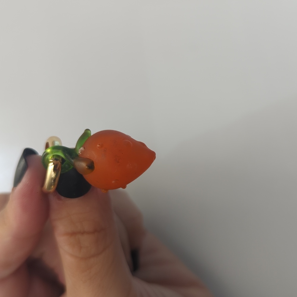 Vintage Fruit Glass Earrings / Pendants - Picture 2 of 3
